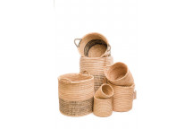 SYNERGISTIC STRATEGIC ALLIANCE HAND WOVEN HONEY DECOR BASKET S2 400X400CM