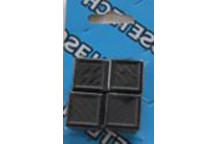 POLYPROPYLENE SQUARE INSERT 25MMX25MM 4PIECE