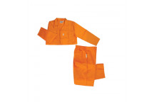 MAT-SAFE OVERALL CONTI SUIT ORANGE 2PIECE SIZE 40