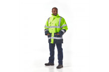 DROMEX LIME AND NAVY HIVIZ WETPRO 2 TONE JACKET 3XLARGE
