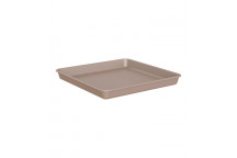 ARTEVASI VENEZIA SQUARE TAUPE PLASTIC SAUCER 30CM