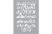 ALPHABET CURL STENCIL