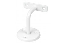 POWDER COATED STEEL WHITE HANDRAIL 90 DEGREE 64MM