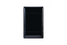 NEU BLACK BLANK COVER PLATE 50X100MM