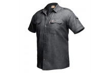 BOERBOEL 5XLARGE KALAHARI BLACK DENIM SHORT SLEEVE SHIRT