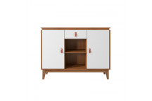 DIAMANTE BUFFET CABINET CEDAR WHITE 2XDOOR 1XDRAWER