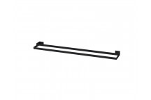 NERO BLACK DOUBLE TOWEL RAIL 800MM