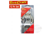 12PC WS TAP & DIE SET - PLASTIC CASE
