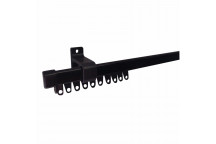 SINGLE CURTAIN TRACK BLACK 1.0M