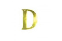EUROBRASS BRASS D LETTER 75MM