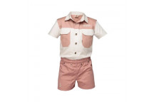 BOERBOEL 11TO 12 BLUSH PINK AND STONE KIDS SET