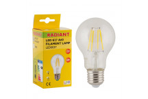 EUROLUX LED BULB CLEAR FILAMENT A60 E27 6W 3000K