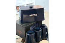 OPULENCE BLUE BREAD BIN PLUS 3 CANNISTER SET 4PIECE