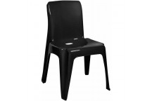 DEZI BLACK POLYPROPYLENE HEAVY DUTY CHAIR 470X790X450MM