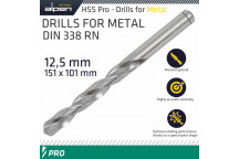 ALPEN PRO HSS 12.5MM DRILL DIN 338 RN 135 SPLIT POINT PLASTIC WALLET