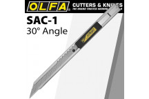 OLFA GRAPHIC ART KNIFE STAINLESS 30-DEGREE ANGLED SNAP OFF BLADE