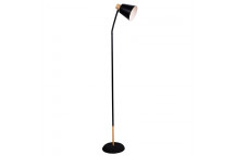 EUROLUX BLACK & GOLD CURVE FLOOR LIGHT