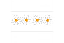 WHITE DAISY VINYL CRAFT UV DTF STICKER