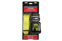 TITAN HARDWARE RATCHET TIE DOWN 2INCH YELLOW