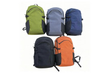 CASUAL BACKPACK SQUARE POLYESTER ASSORTED 48X31X15CM