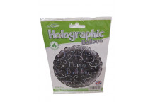 BALLOON PARTY  228496   BLACK SWIRLS   45.7CM