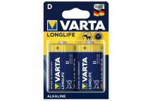 VARTA LONGLIFE BATTERY D 2PACK