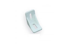 WHITE CORNER BARCKET 38X38MM 10PIECE
