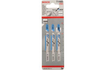 BOSCH T-SHANK HSS JIGSAW BLADES METAL 3PC MEDIUM SHEET