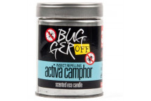 BUGGER OFF ACTIVA CAMPHOR ECO SCENTED CANDLE
