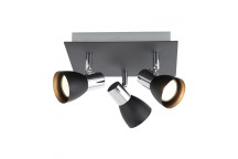 BRIGHTSTAR SPOT LIGHT BLACK POLISHED CHROME 3 LIGHT