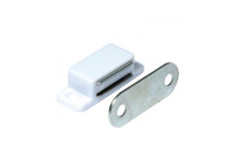 WHITE MAGNETIC CATCH 2PIECE