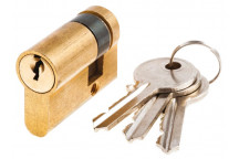 CYLINDER EURO HALF  J500BR45CLAM BRASS 45MM   JAGUAR