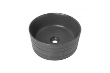 BIJIOU ONYX GREY DEVIANCE FREESTANDING BASIN 410X180MM