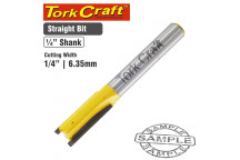 BIT ROUTER STRAIGHT 1/4INCH 6.35MM CKP201 TORK CRAFT