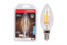 EUROLUX LED BULB FILAMENT CANDLE E14 6W 4000K