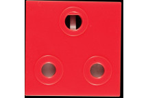 RED DEDICATED SHAVED PIN SOCKET DUCTING MODULE