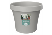 SEBOR LIGHT GREY PLASTIC POT 20CM