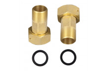 TAIL PIECE SET FOR WATER METER BRASS 15MM
