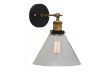 EUROLUX FUNNELLO WALL LIGHT ANTIQUE BRASS