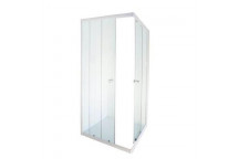 WHITE AQUA CONER ENTRY SHOWER DOOR