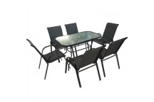 PATIO STEEL SET 7 PIECE