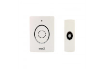 BBL WHITE WIRELESS SINGLE DOORBELL 38 CHIMES