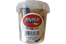 BUTTON CRAFT TUB YELLOW