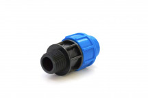 ADAPTOR COMPRESSION HDPE MALE 16BAR 25MM X 1INCH25MM