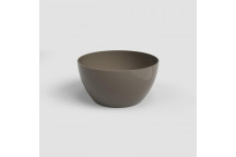ARTEVASI SAN REMO GLOSSY TAUPE PLASTIC POT 23CM