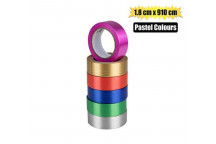 ASSORTED PASTEL GIFT RIBBON 1.8X910CM