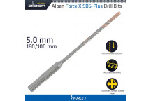 ALPEN FORCE X 5.0 X 160/100 SDS-PLUS DRILL BIT X4 CUTTING EDGES