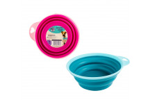 PETMALL DOG/CAT BOWL COLLAPSIBLE SMALL