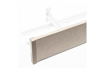 HALF ROUND SMOOTH DOUBLE TRACK GREY POLE 64MM X 2.5M