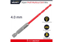 PROFI MULTICUT DRILL BIT 4MM HEX SHANK